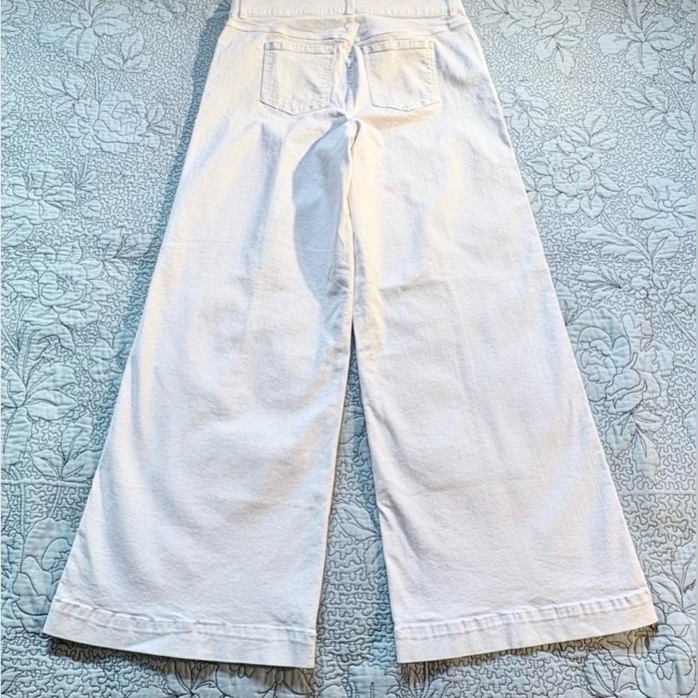 SPANX Seamed Front Wide Leg Jeans - 1X Petite, High Rise - Picture 3 of 4